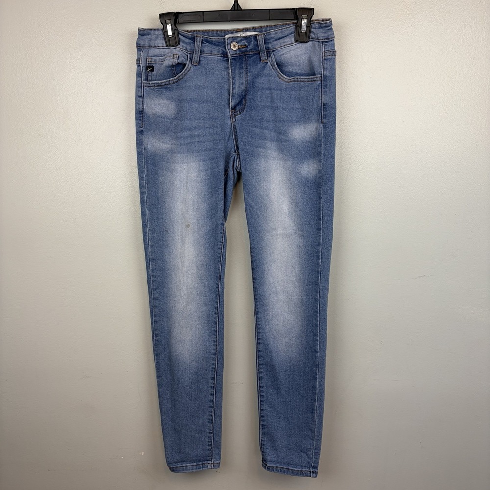 KanCan Jeans Womens 9/28 Light Wash Mid Rise Skinny Stretch Denim Blue KC1124LGM